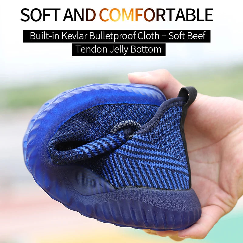 SUADEX Men Steel Toe Safety Work Shoes Breathable Lightweight Comfortable Industrial Construction Shoes Puncture Proof Antislip - Joanie B 25