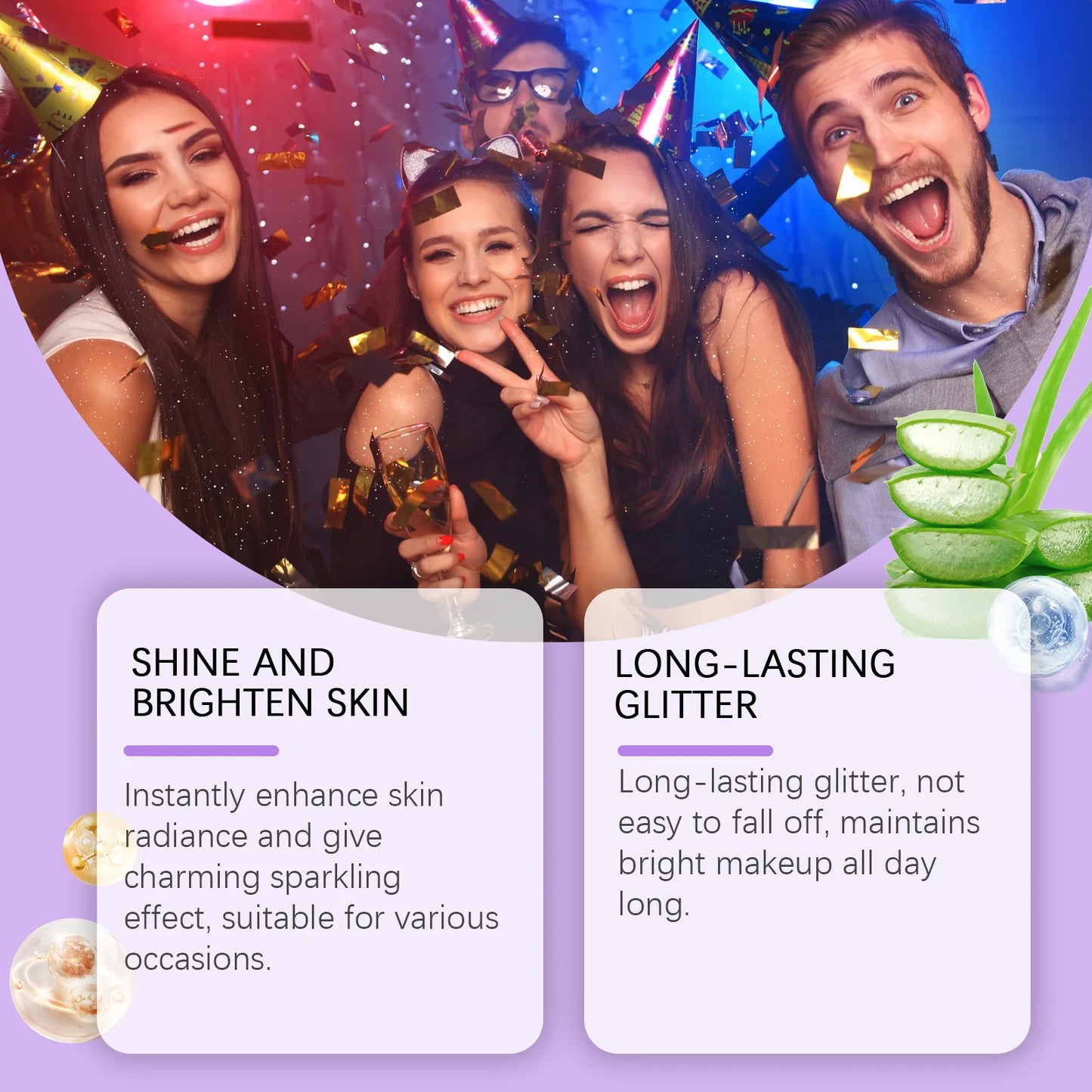 EELHOE Highlighter Powder Spray Body Liquid Highlight Waterproof High Gloss Glitter Illuminator Makeup Face Contour Cosmetics - Joanie B 25