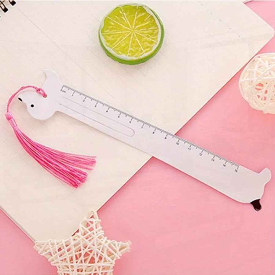 2pcs Cartoon Pet Straight Ruler Bookmarks 5.91 Inch Scale Ruler Learning Kawaii Stationery Office School Supplies - Joanie B 25
