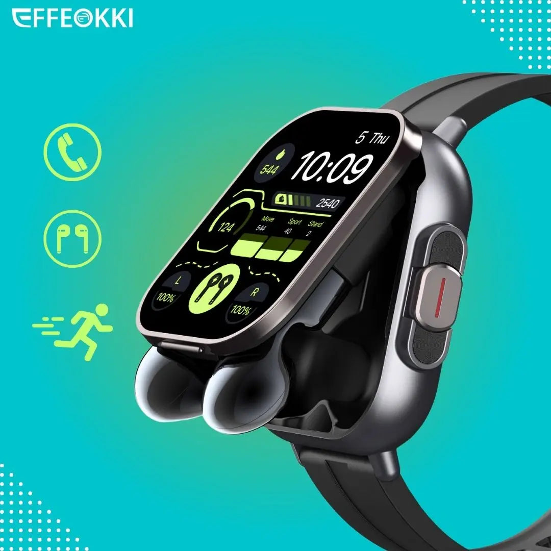 D8 2-In-1 Smartwatch with Headphone 2 Inch Bluetooth Call NFC Sleep Monitor Fitness Tracker Compatible with iPhone and Android 2025 - Joanie B 25