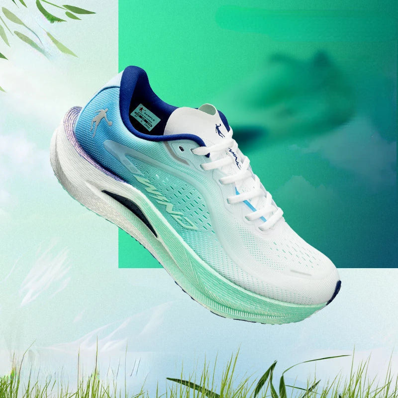 QIAODAN Qiang Feng 2.0 Marathon Running Shoes Men 2024 New Professional Breathable Anti Slippery Lightweight Sneakers - Joanie B 25