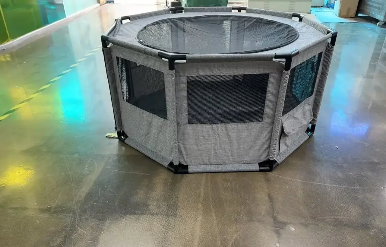 Large Waterproof Dog Playpen and Cat Dog Crate Portable Pet Exercise Cage Kennel House Indoor Outdoor with Storage Bags - Joanie B 25