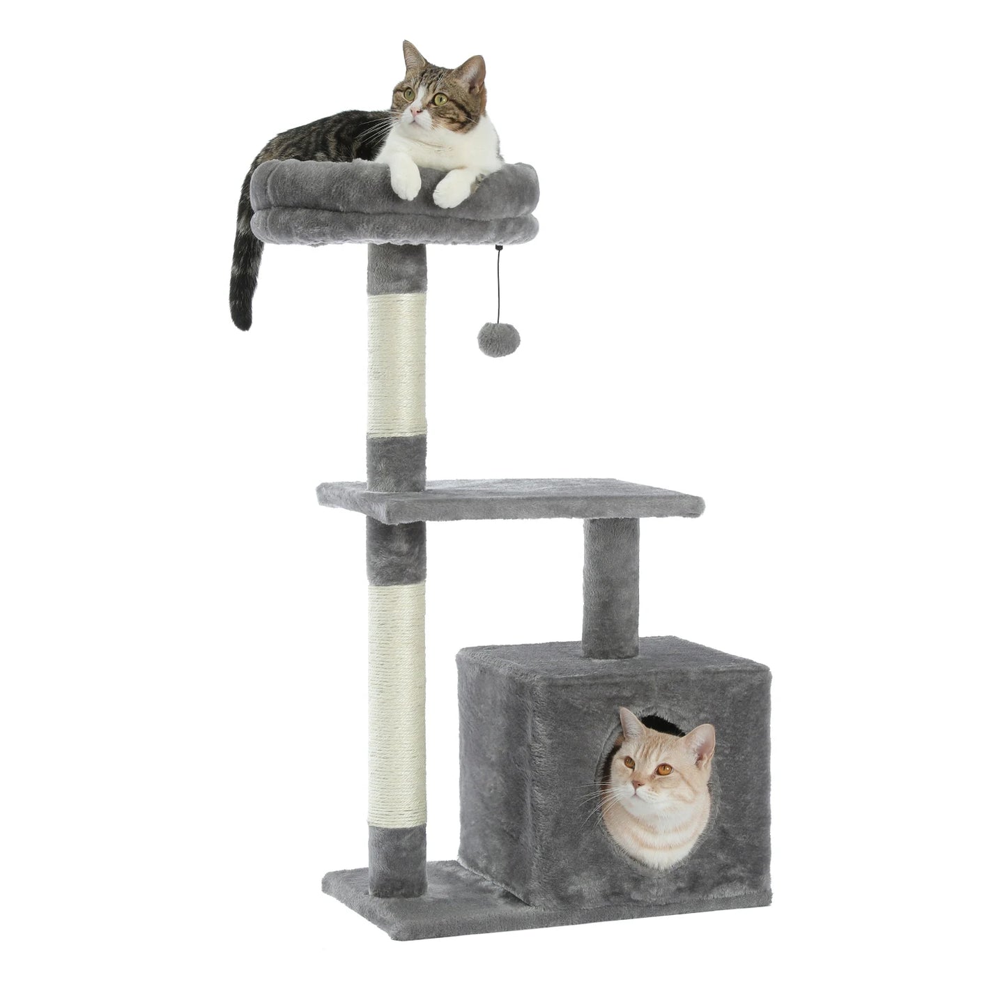 Small Cat Tree with Sisal Scratching Posts Top Perch Cozy Condo and Cat Tower for Indoor Cats Cat Accessories and Scraper - Joanie B 25