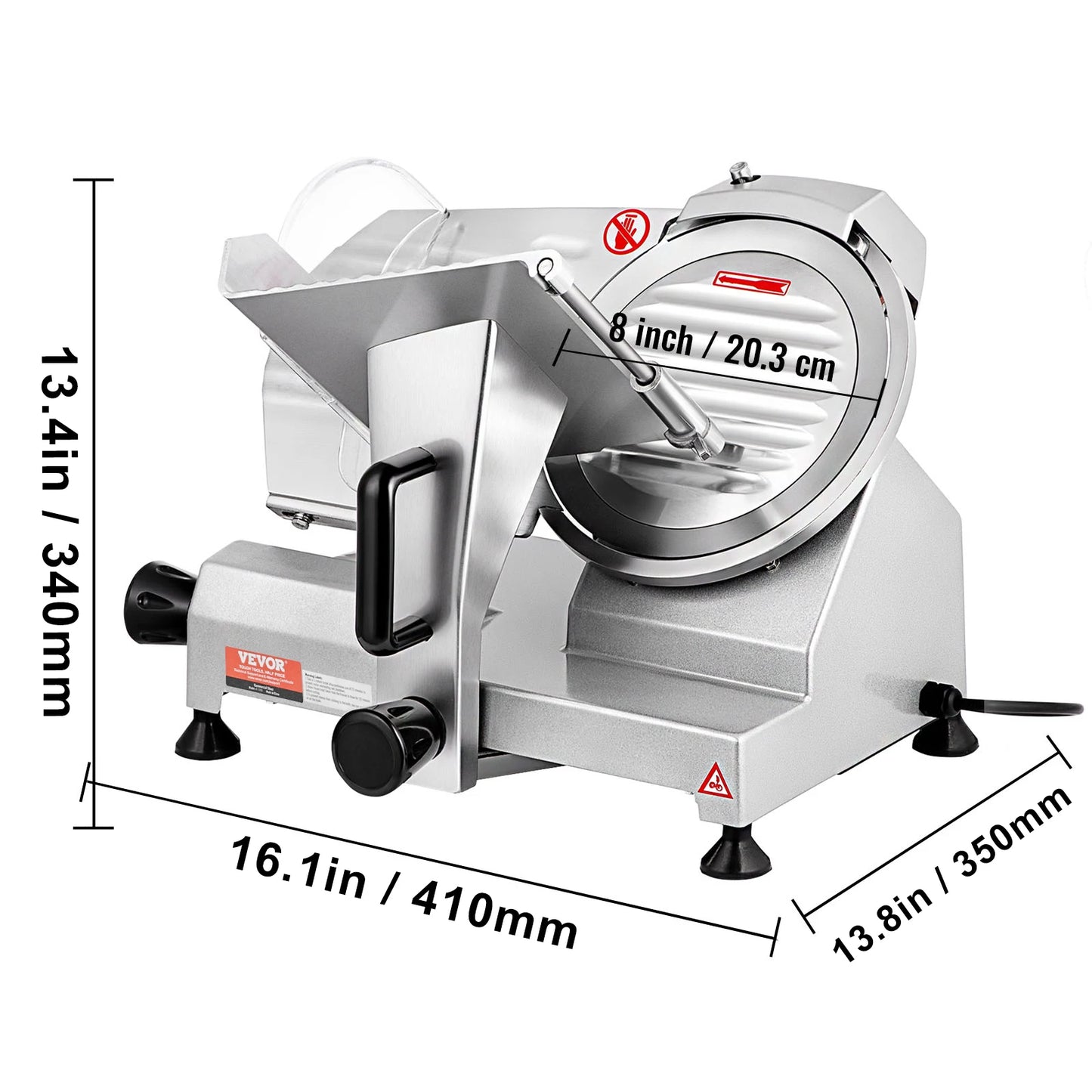 VEVOR Electric Meat Slicer 200W 240W 320W 340W Adjustable Thickness Deli Food Slicer for Home and Commercial Use - Joanie B 25