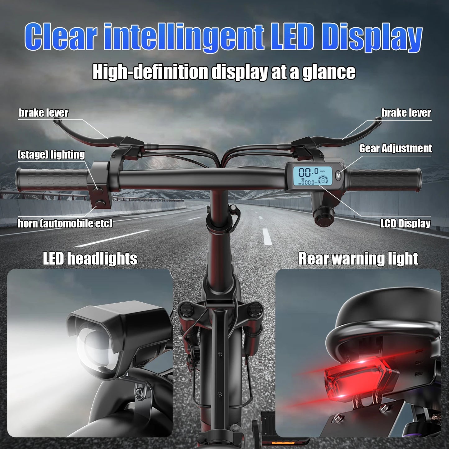 Electric Bike for Adults with 48V 15AH Removable Battery and 500W Brushless Motor for Commuting and Off-Road Travel - Joanie B 25