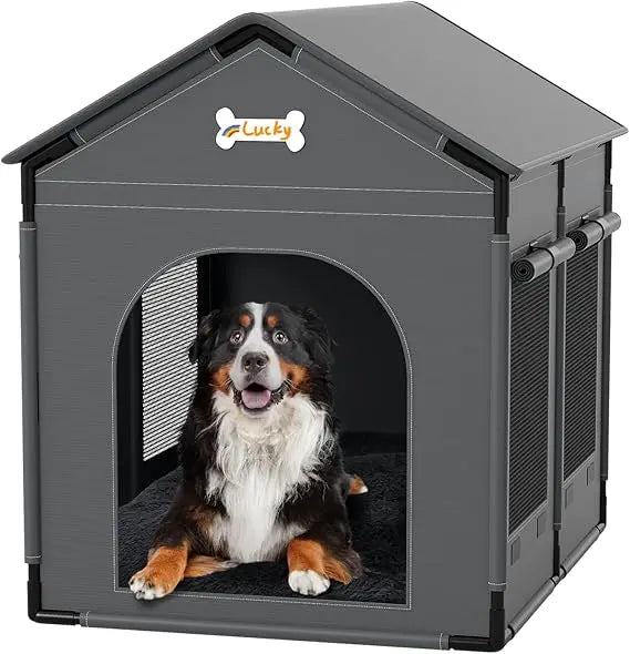 2XL Indoor Dog House Kennel Bed Mat With Cushion For Pets