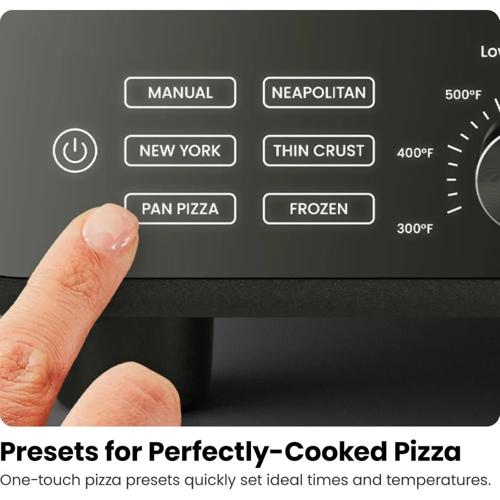 Indoor Pizza Oven Makes 12 Inch Pizzas in Minutes Heats Up to 800F Countertop Electric Pizza Maker with Touchscreen - Joanie B 25