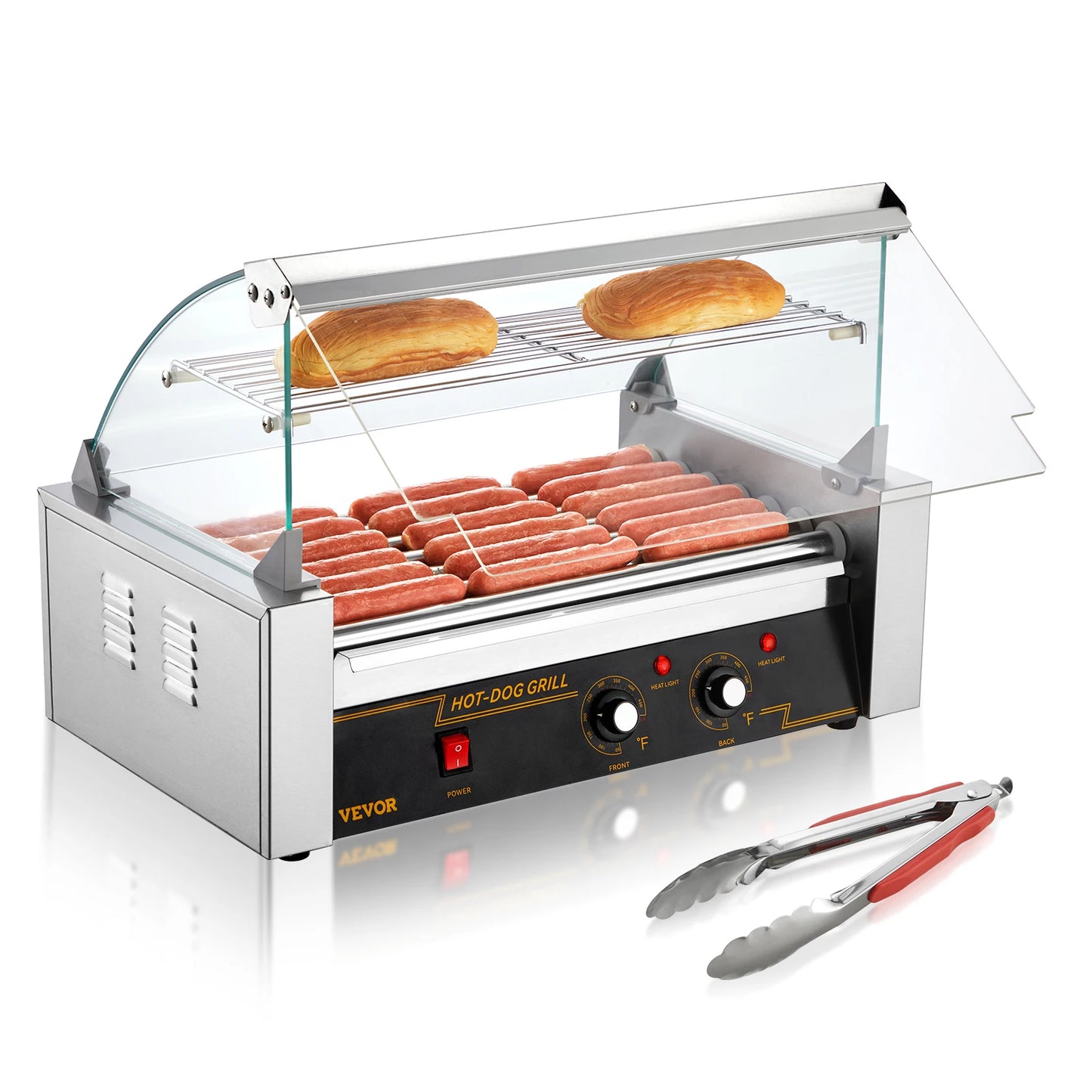 Vevor 5 7 11 Rods Commercial Hot Dog Roller Electric Sausage Maker Barbecue Grill Machine for Camping Party Home Appliance 110V - Joanie B 25