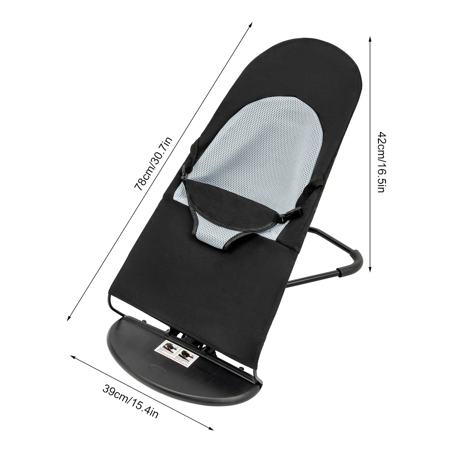 Pet Rocking Chair for Small and Medium Dogs and Cats 33lb Capacity 3 Level Height Adjustable Foldable Design with Safety Buckle - Joanie B 25