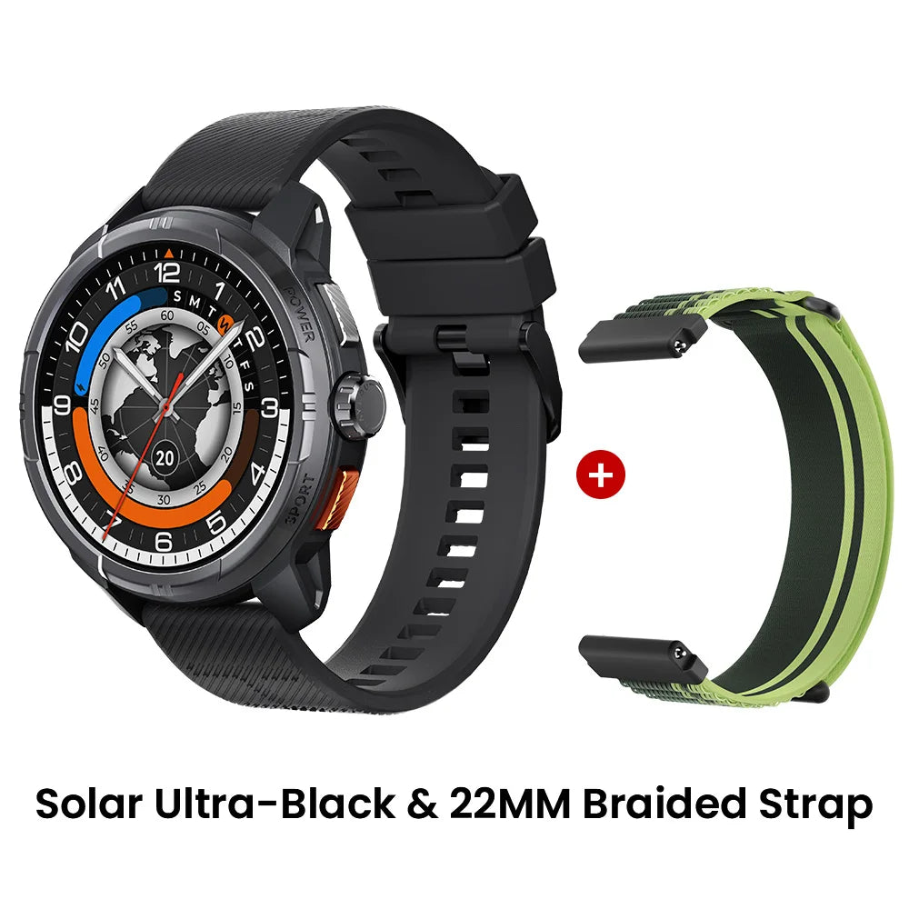 HAYLOU Solar Ultra GPS Smart Watch 1.6 Inch AMOLED Display 60Hz Refresh Rate Bluetooth Calls 5ATM Water Resistance Sports Smartwatch - Joanie B 25