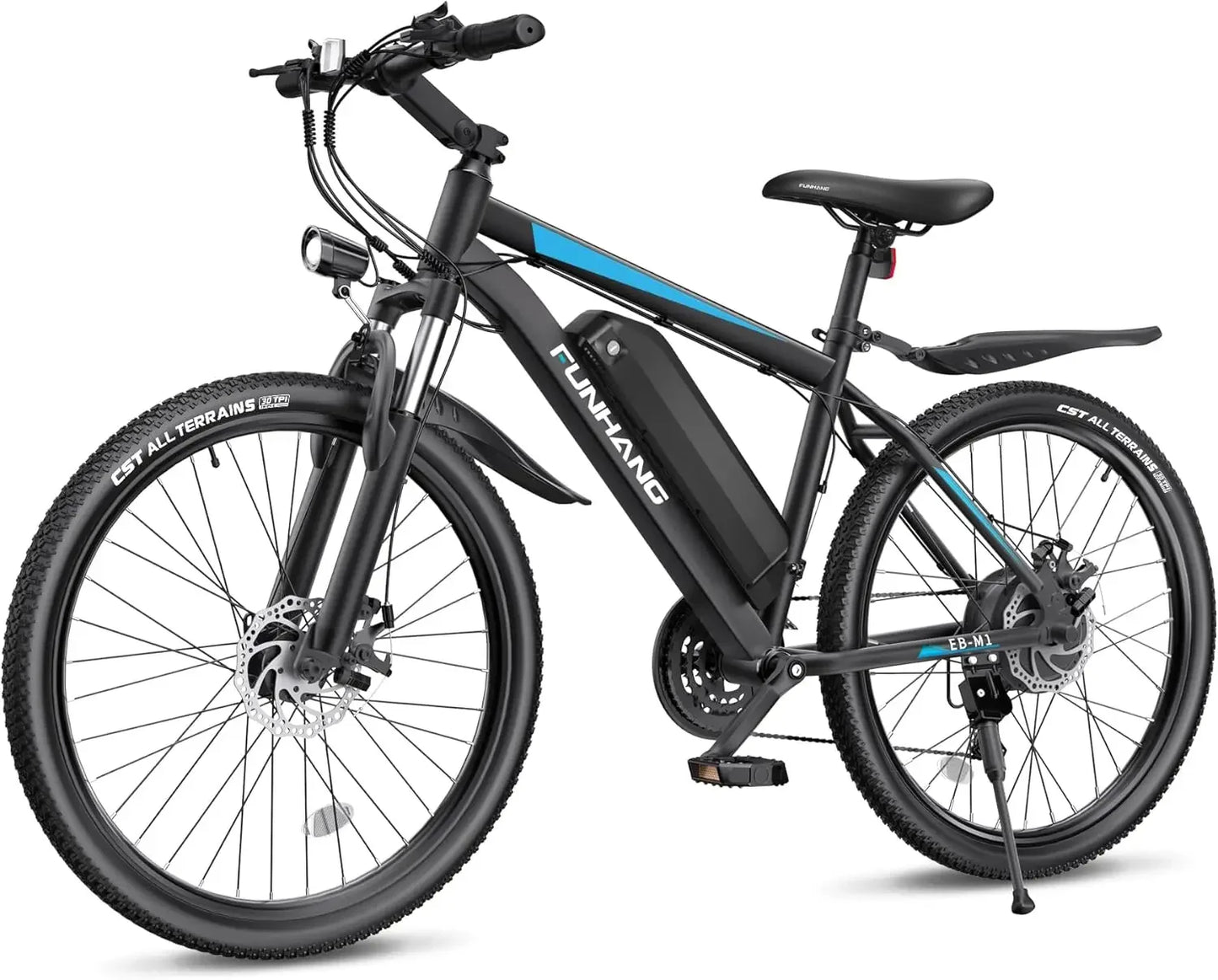 26 Inch 1000W Peak Electric Bike for Adults Up to 50 Miles 21.7MPH Mountain Bike with Removable 48V 374.4Wh Battery - Joanie B 25