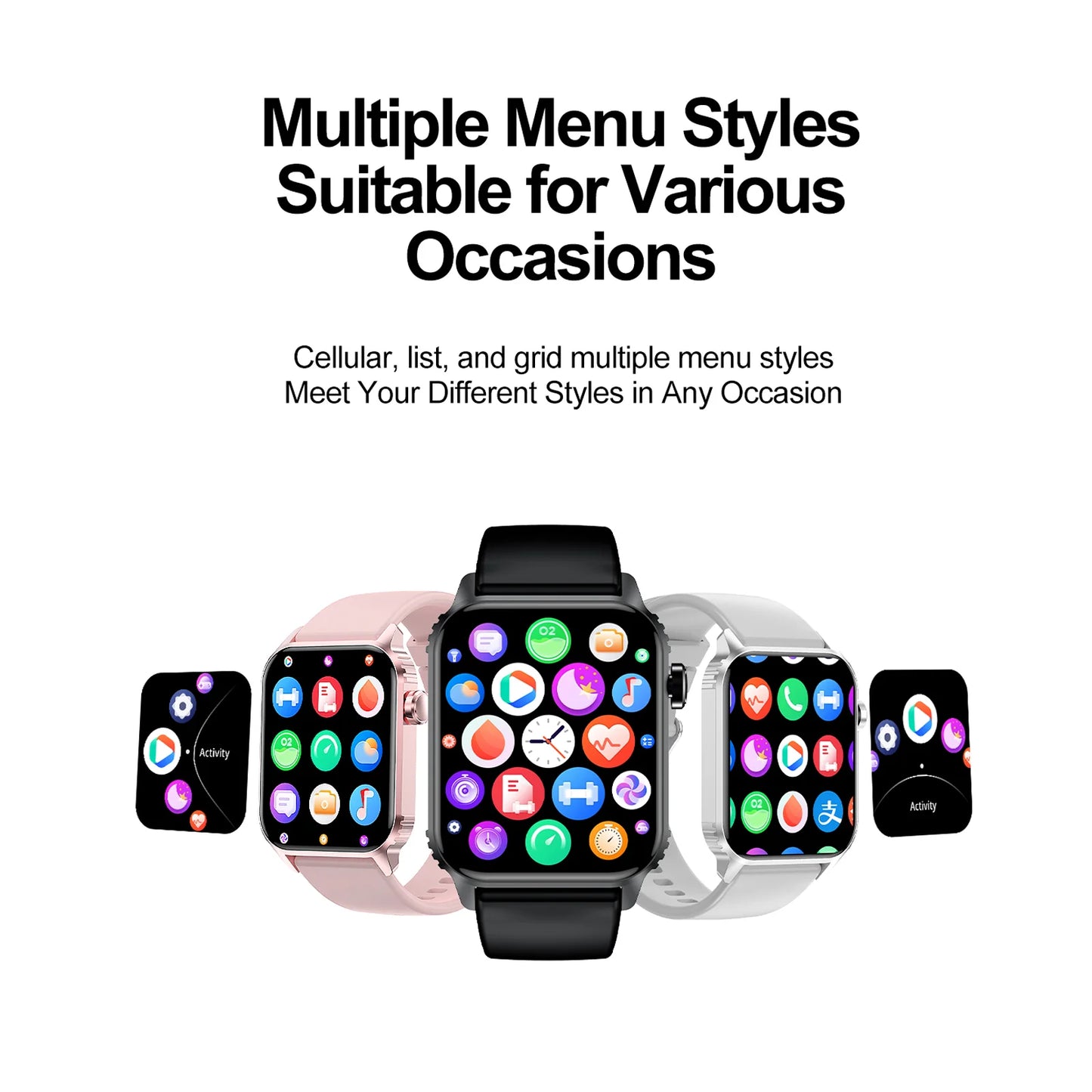 TG08 Smart Watch 1.85 Inch Smartwatch for Men and Women Answer Make Call Fitness Tracker with 100 Plus Sport Modes Waterproof Watch - Joanie B 25