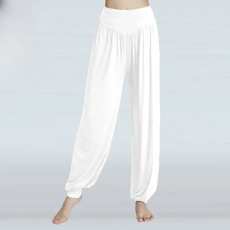 Womens Elastic Loose Casual Yoga Pants Breathable Soft