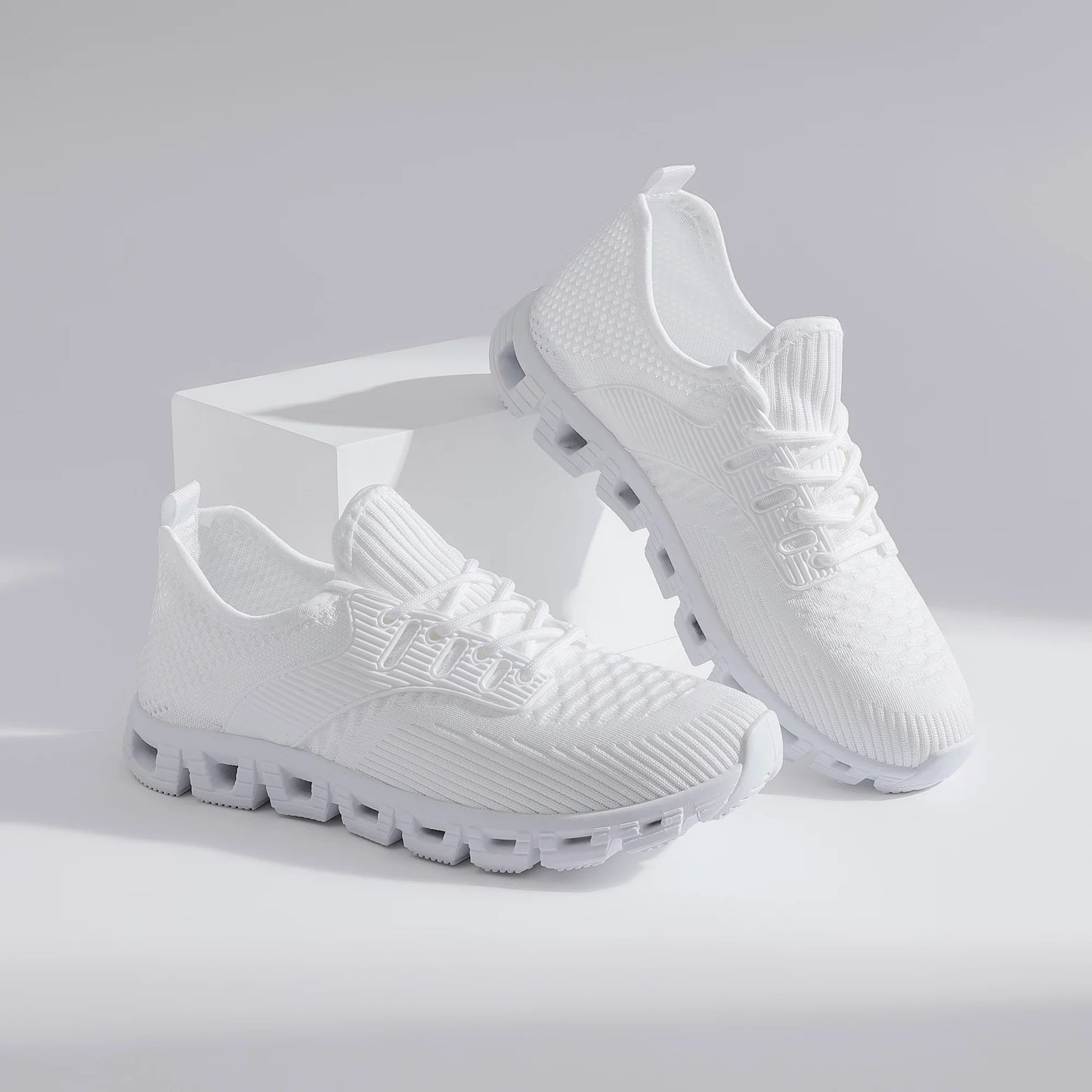 Unisex Breathable Mesh Running Shoes With Comfort Cushion Wide Size Low Top Sneakers For Jogging And Casual Sports Women Men - Joanie B 25