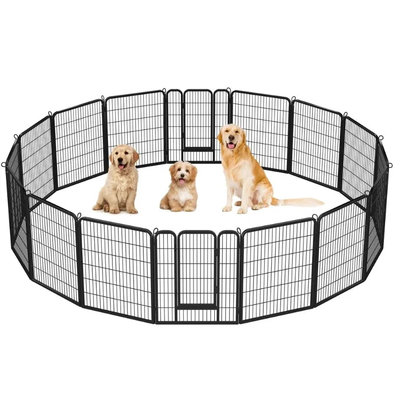 40 Inch High Heavy Duty Outdoor Indoor Dog Playpen Enclosure with Removable Panels - Joanie B 25