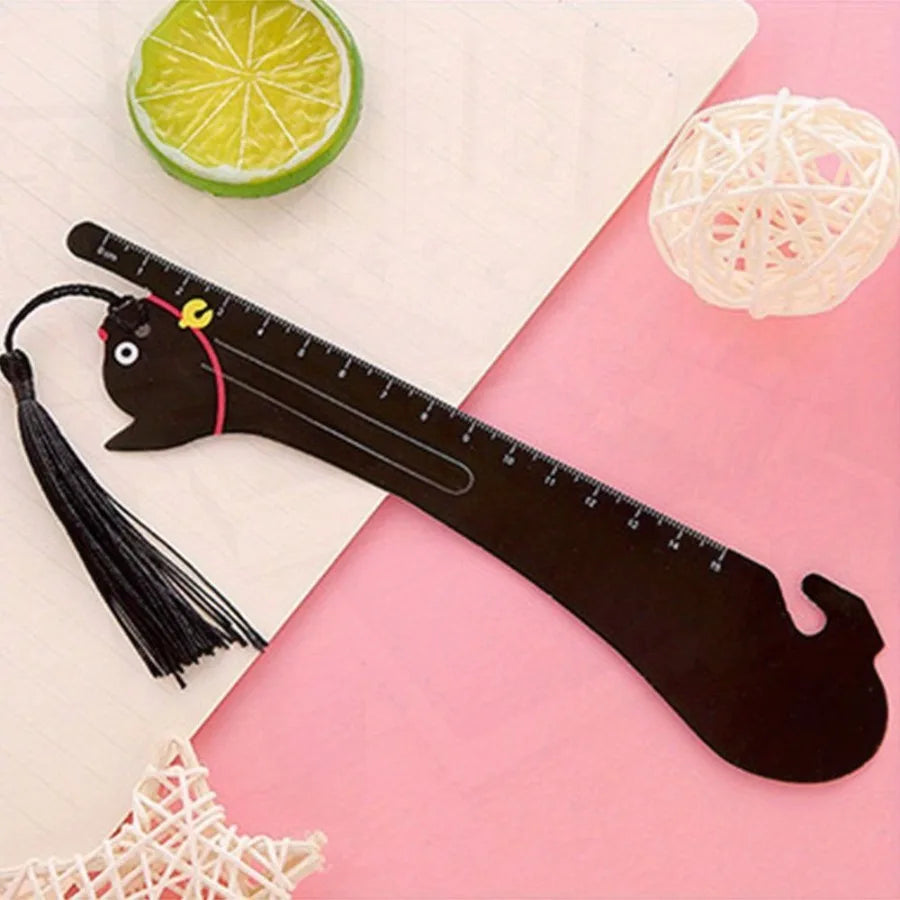 2pcs Cartoon Pet Straight Ruler Bookmarks 5.91 Inch Scale Ruler Learning Kawaii Stationery Office School Supplies - Joanie B 25