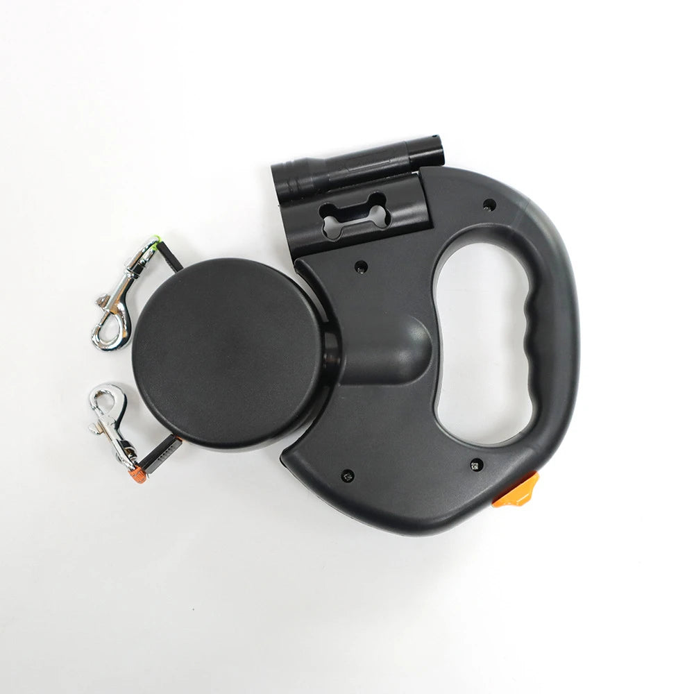 Automatic Retractable Two-End Pet Leash with Flashlight Easy to Walk Your Dog - Joanie B 25