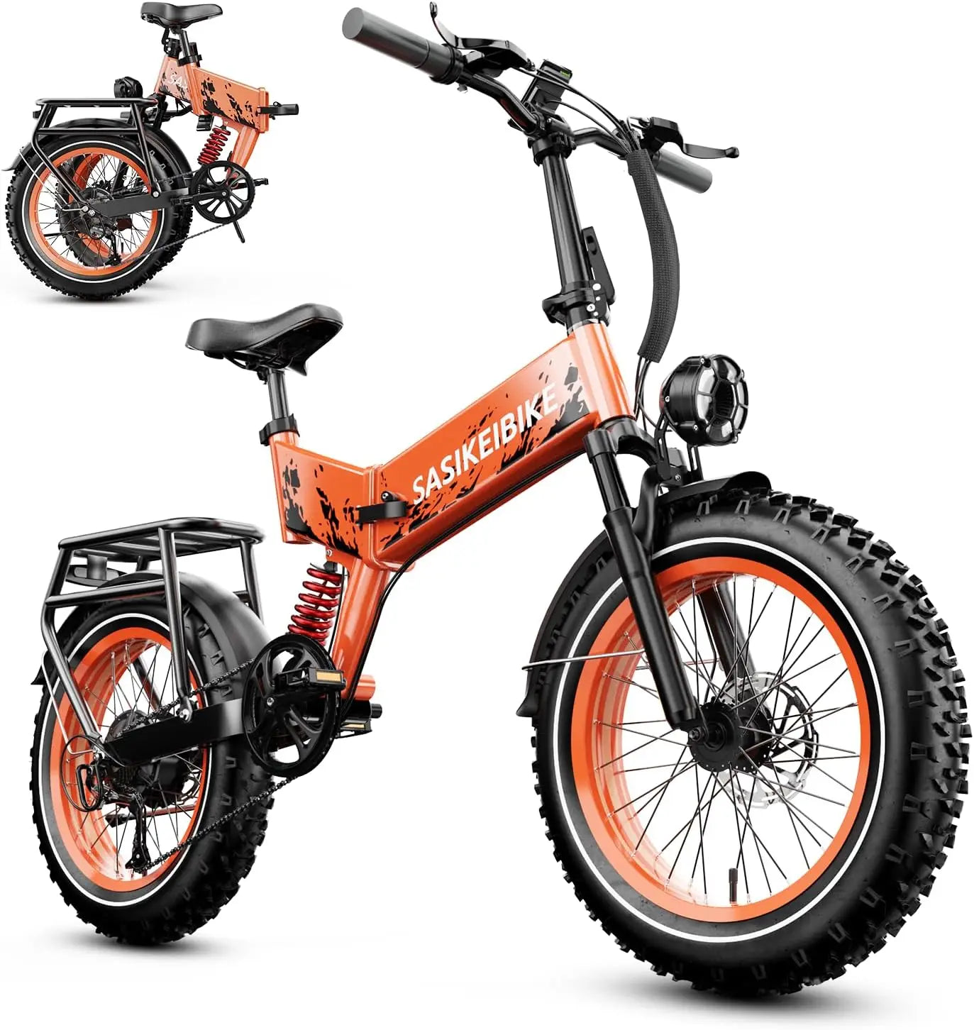 Folding Electric Bike for Adults with Peak 1500W Motor 52V 20Ah Removable Battery Max 70 Miles and 30 MPH 20 Inch Fat Tire Ebike - Joanie B 25