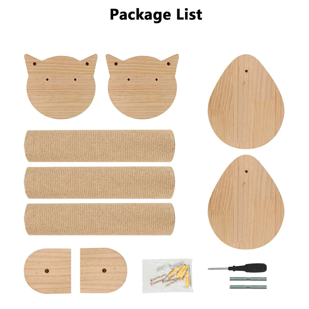 41In Cat Tree With Scratching Posts and Hammock Wall Mounted Cat Climbing Playrest Platform for Kittens and Cats - Joanie B 25