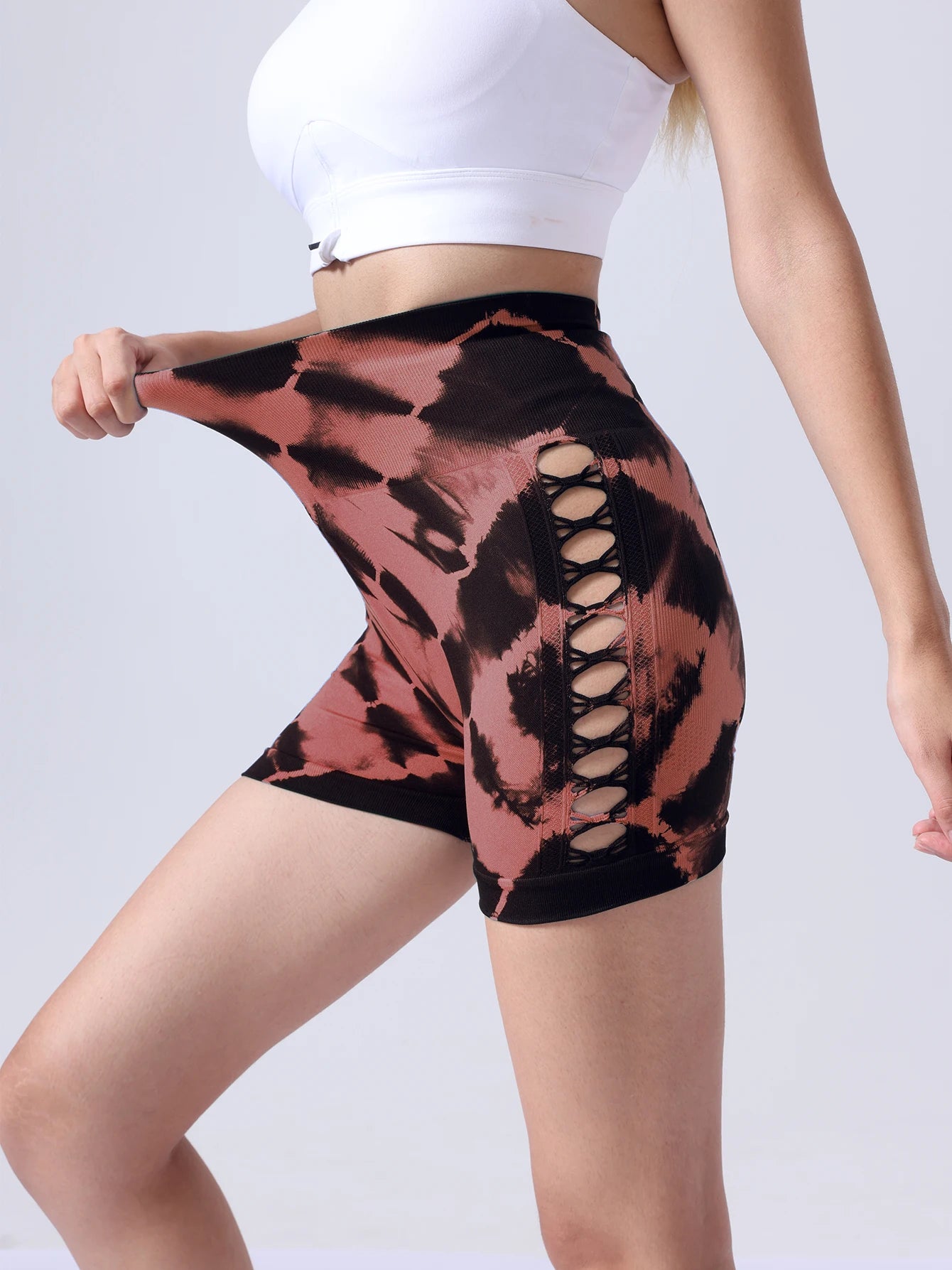 US Local Women's Workout Active Wear Seamless Shorts Clothing Tight Quick Dry High Elastic Breathable Yoga Gym Shorts - Joanie B 25