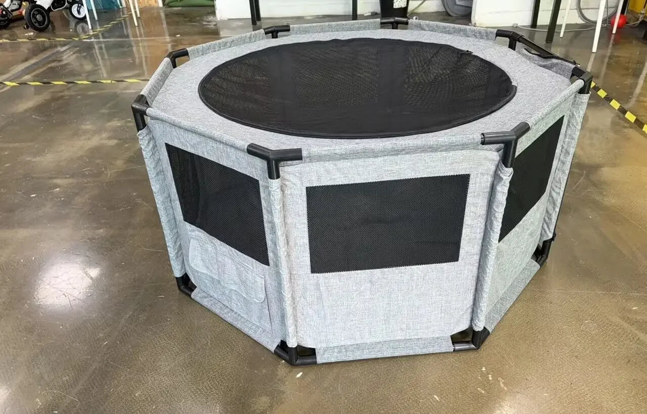 Large Waterproof Dog Playpen and Cat Dog Crate Portable Pet Exercise Cage Kennel House Indoor Outdoor with Storage Bags - Joanie B 25