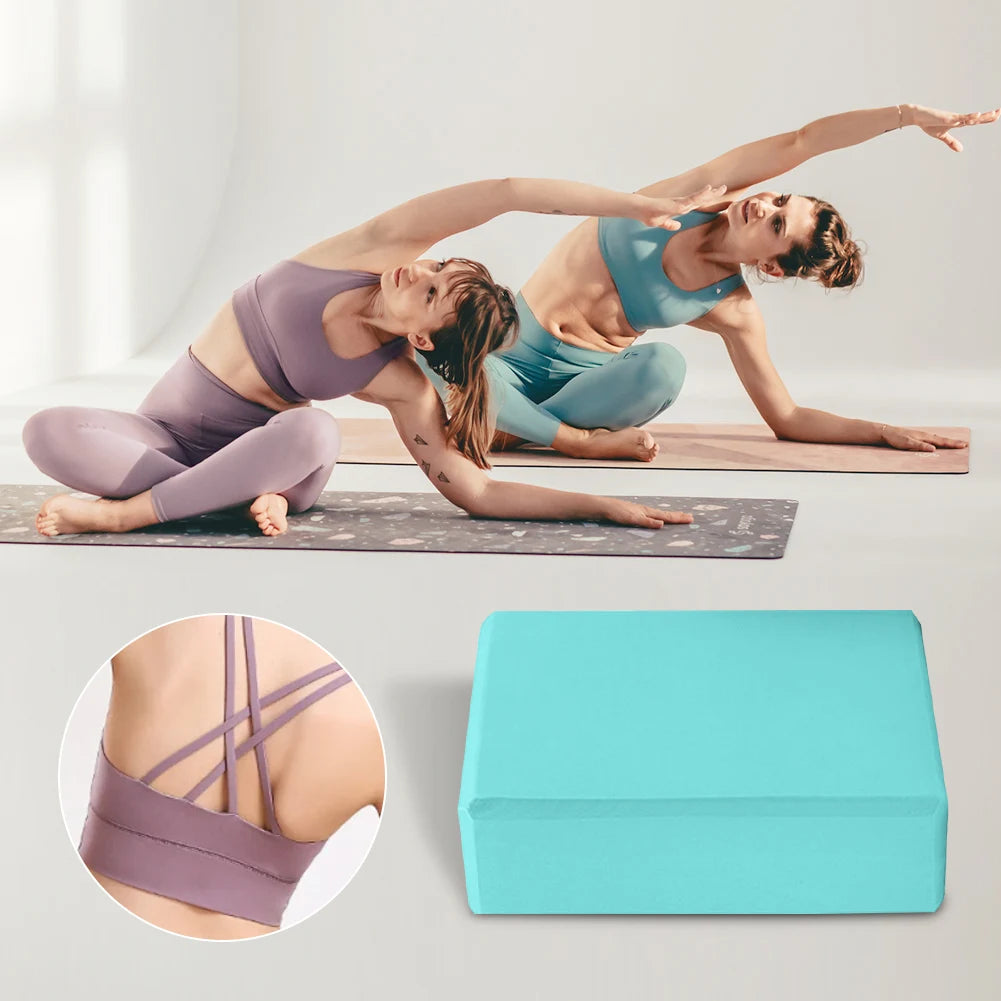 EVA Yoga Block Non Slip Moisture Proof High Density Body Shaping Yoga Building Blocks for Yoga Pilates - Joanie B 25