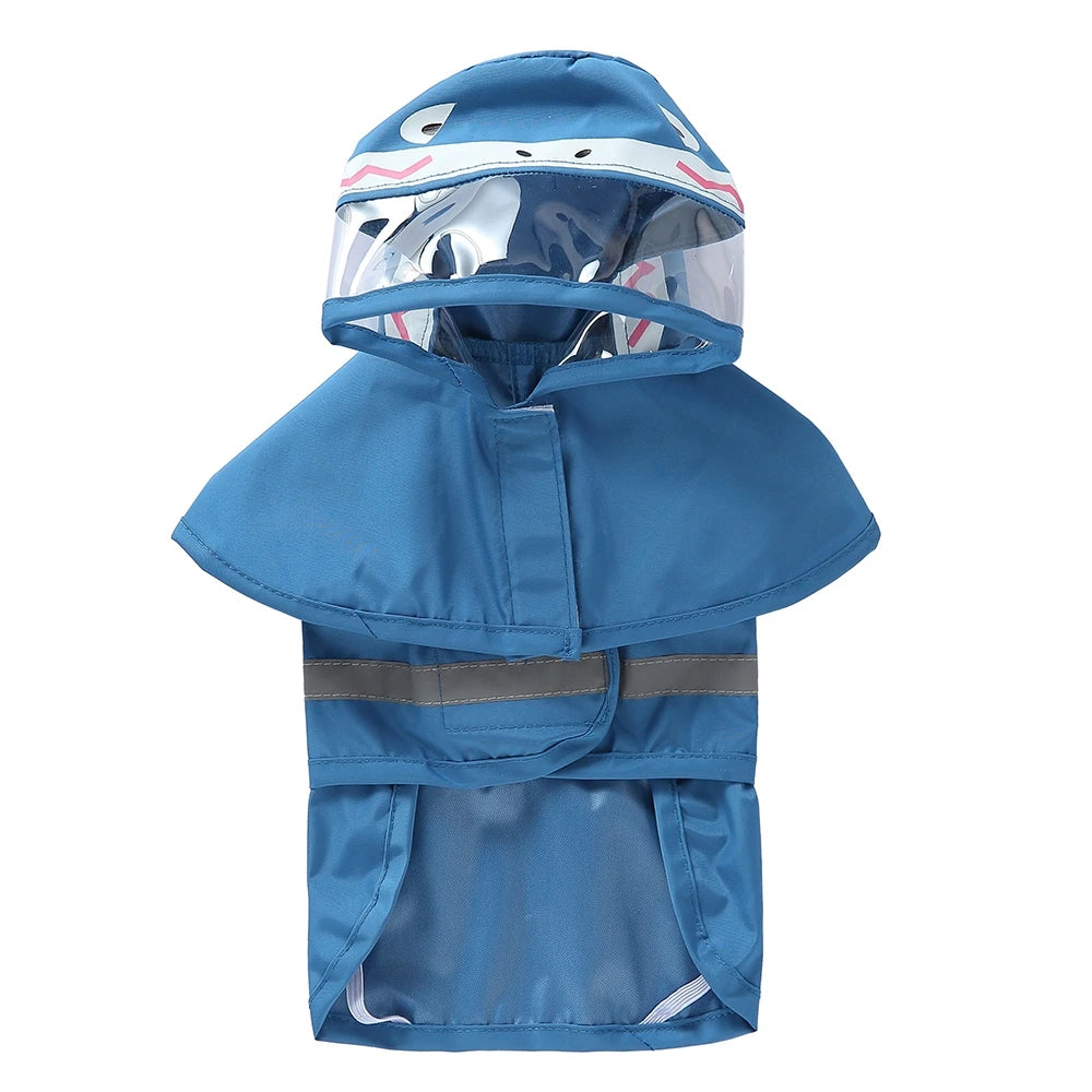 Fashionable Reflective Pet Dog Raincoat Waterproof Hooded Jacket for Big Dogs Cute Animal Raincoat - Joanie B 25
