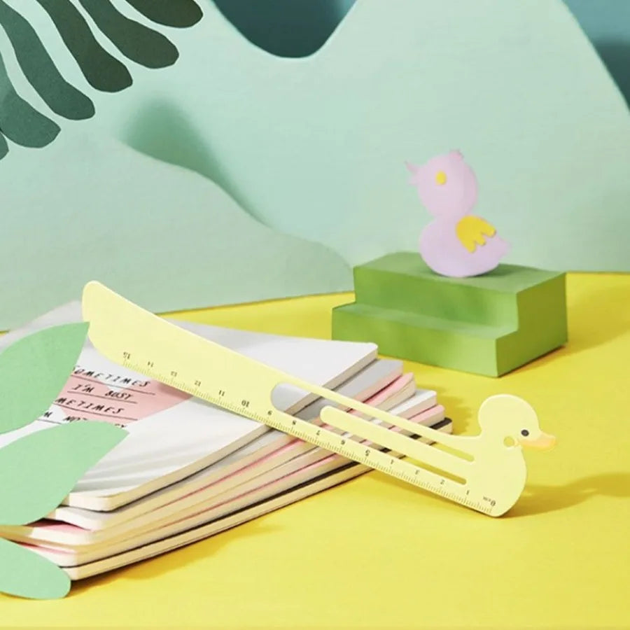 2pcs Cartoon Pet Straight Ruler Bookmarks 5.91 Inch Scale Ruler Learning Kawaii Stationery Office School Supplies - Joanie B 25