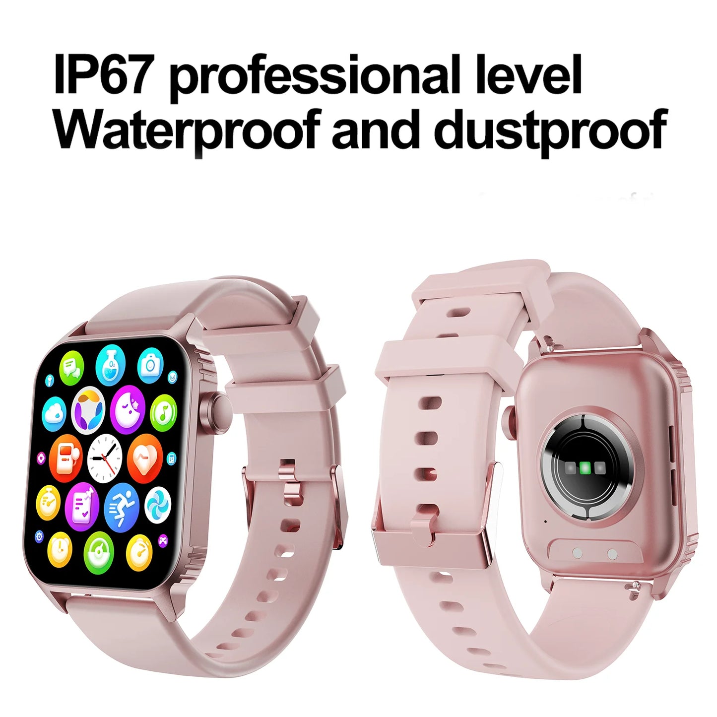 TG08 Smart Watch 1.85 Inch Smartwatch for Men and Women Answer Make Call Fitness Tracker with 100 Plus Sport Modes Waterproof Watch - Joanie B 25