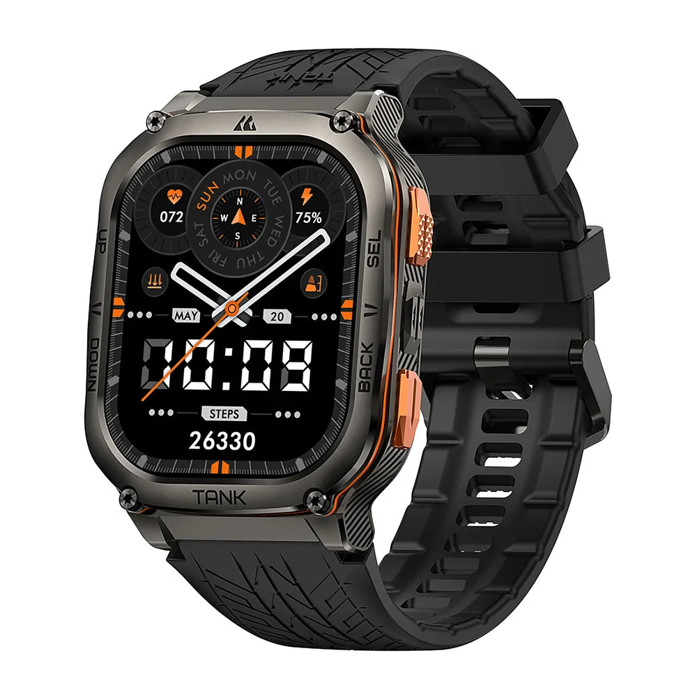 Original KOSPET TANK M3 Ultra GPS Smartwatch for Men Waterproof Electronic Smart Watch with AMOLED Display 480mAh Bluetooth AOD Digital Fitness Tracker - Joanie B 25