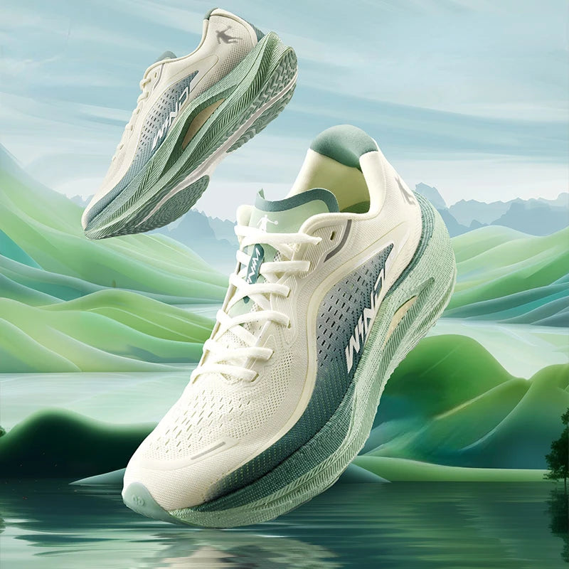 QIAODAN Qiang Feng 2.0 Marathon Running Shoes Men 2024 New Professional Breathable Anti Slippery Lightweight Sneakers - Joanie B 25