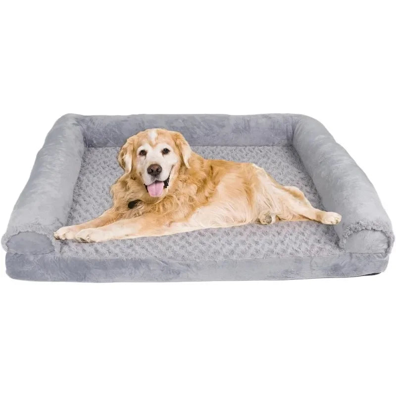 Orthopedic Dog Bed for Extra Large Breed Dogs Waterproof Washable Pet Bed with High Density Foam and Non Slip Bottom - Joanie B 25