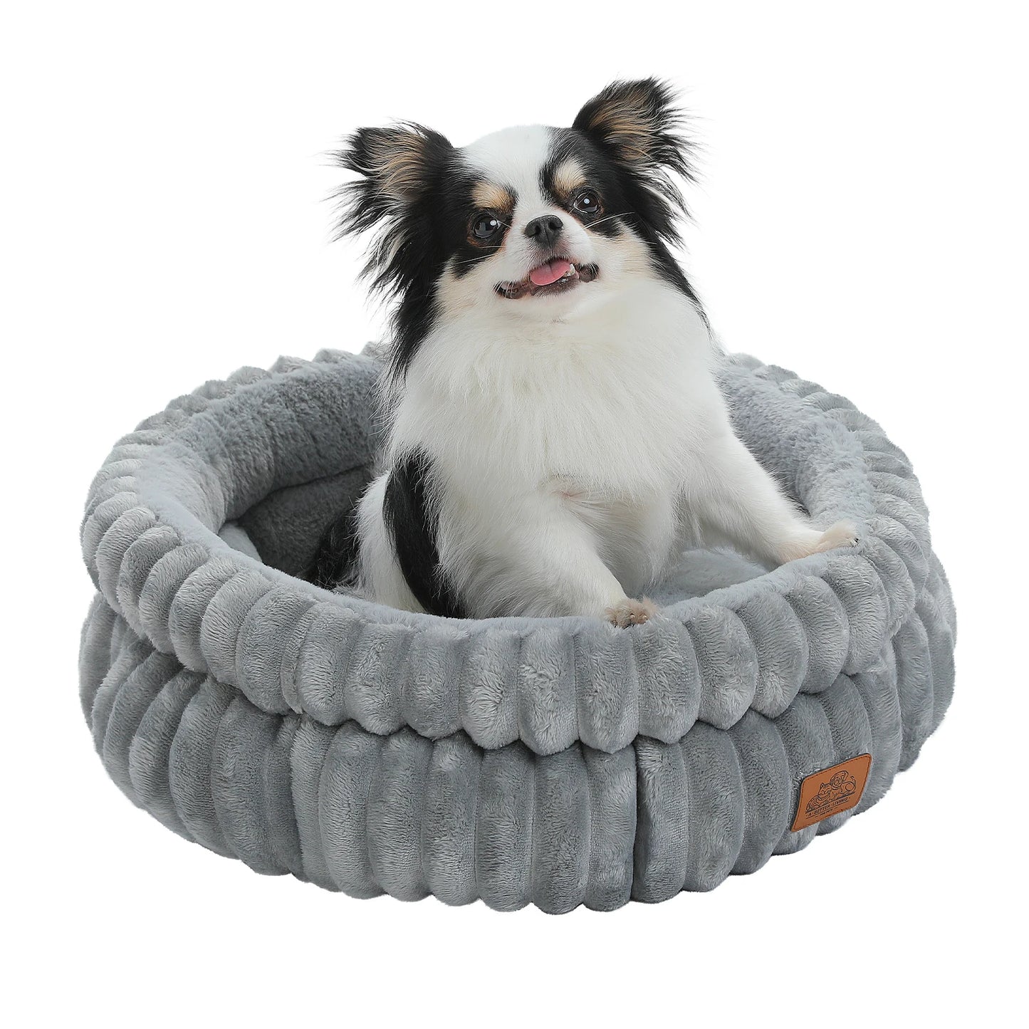 Dog Bed for Medium Dogs Cozy Cat Bed for Indoor Cats Washable Round Pet Bed House with Anti-Slip Bottom Suitable for All Seasons - Joanie B 25