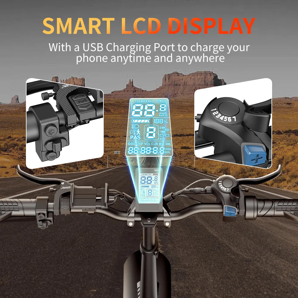 IDOTATA EU Delivery 1000W Electric Bike 48V 20AH Folding Mountain Ebike 20 Inch Fat Tire Urban Commuting Electric Bicycle 36 MPH - Joanie B 25