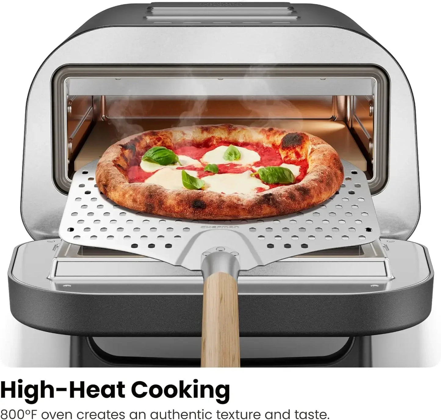 Chefman Indoor Pizza Oven Makes 12 Inch Pizzas in Minutes Heats Up to 800 Degrees Fahrenheit Countertop Electric Pizza Maker - Joanie B 25