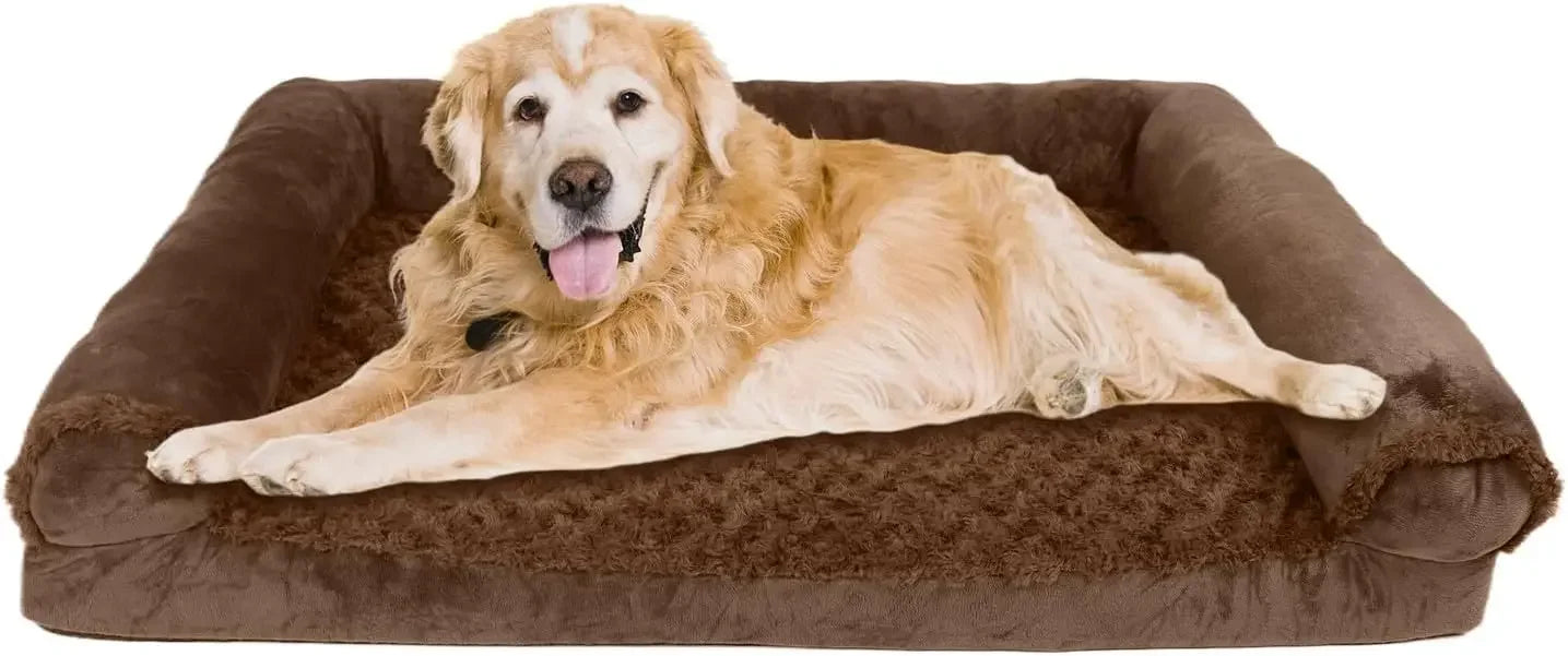 Orthopedic Dog Bed for Extra Large Breed Dogs Waterproof Washable Pet Bed with High Density Foam and Non Slip Bottom - Joanie B 25