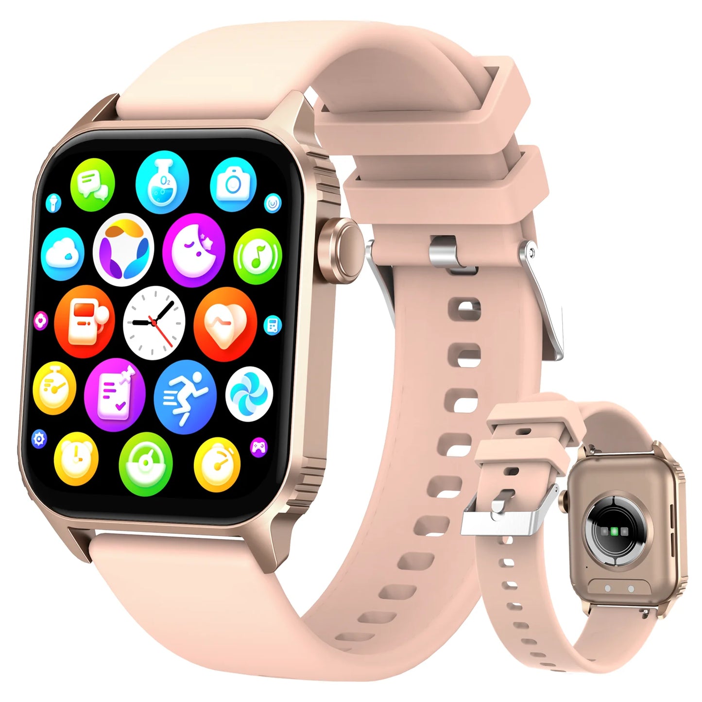TG08 Smart Watch 1.85 Inch Smartwatch for Men and Women Answer Make Call Fitness Tracker with 100 Plus Sport Modes Waterproof Watch - Joanie B 25
