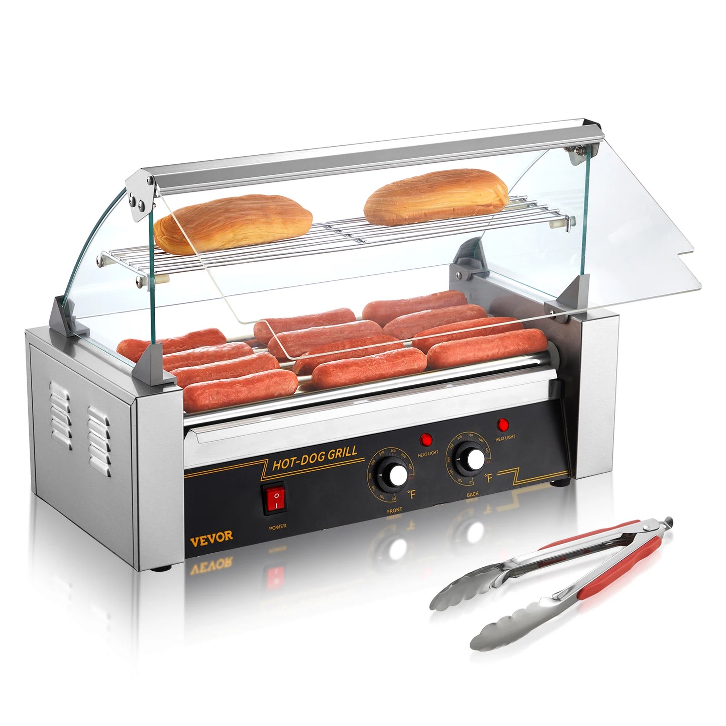 Vevor 5 7 11 Rods Commercial Hot Dog Roller Electric Sausage Maker Barbecue Grill Machine for Camping Party Home Appliance 110V - Joanie B 25