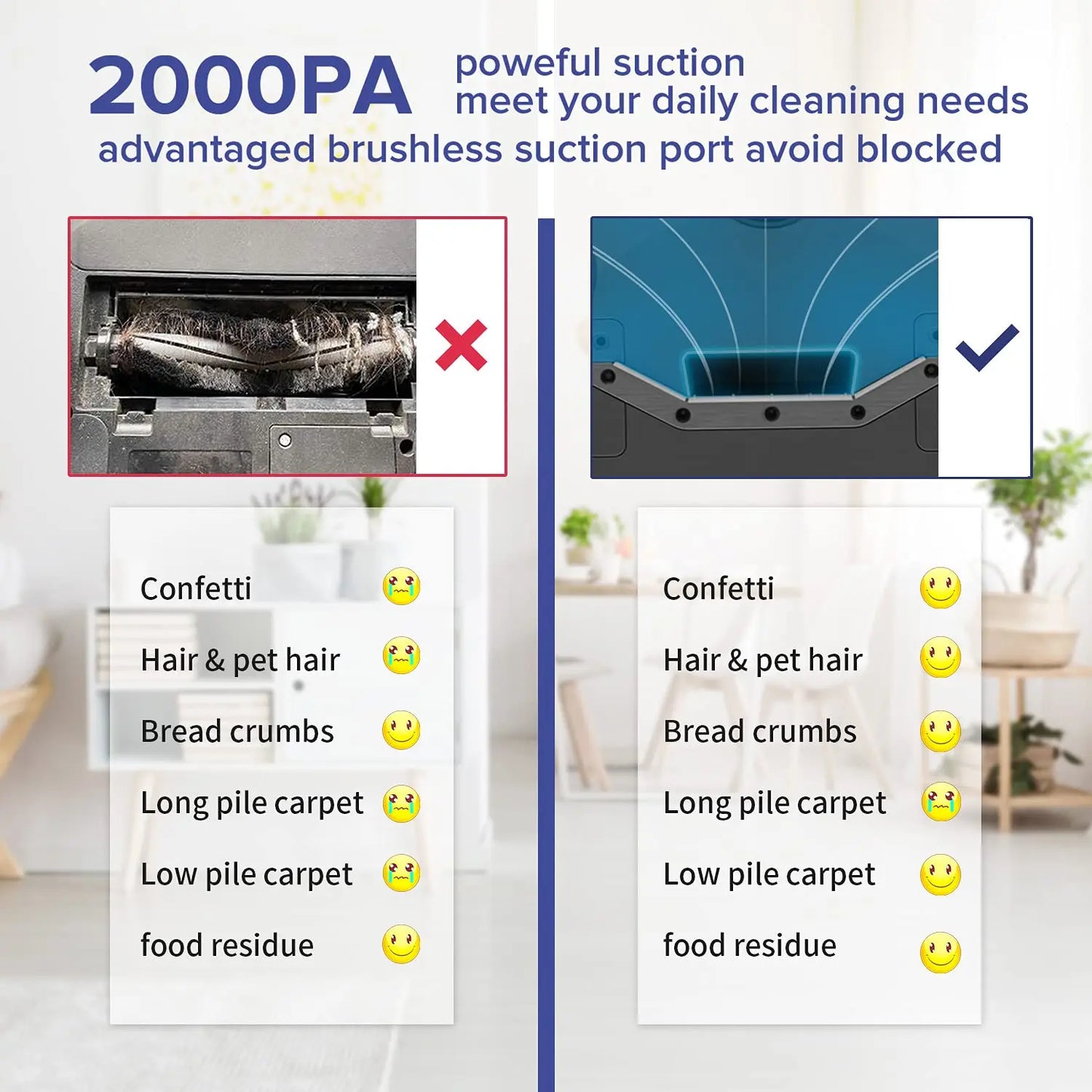 OKP K3 Robot Vacuum Cleaner 2000Pa Strong Suction 120 Minute Battery Life 5 Cleaning Modes for Hard Floor and Carpet - Joanie B 25