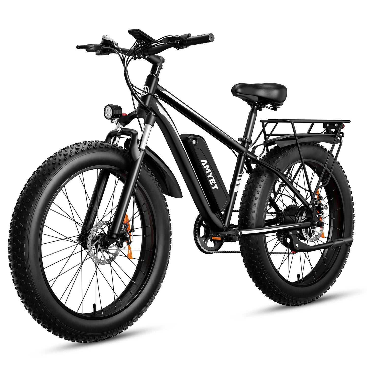 Amyet Electric Bike Eb26 Adults Electric Bicycle Peak 1500W 48V 15Ah E Bike 26 Inch Fat Tire Mountain Bike 31mph Electric Dirt Bike - Joanie B 25