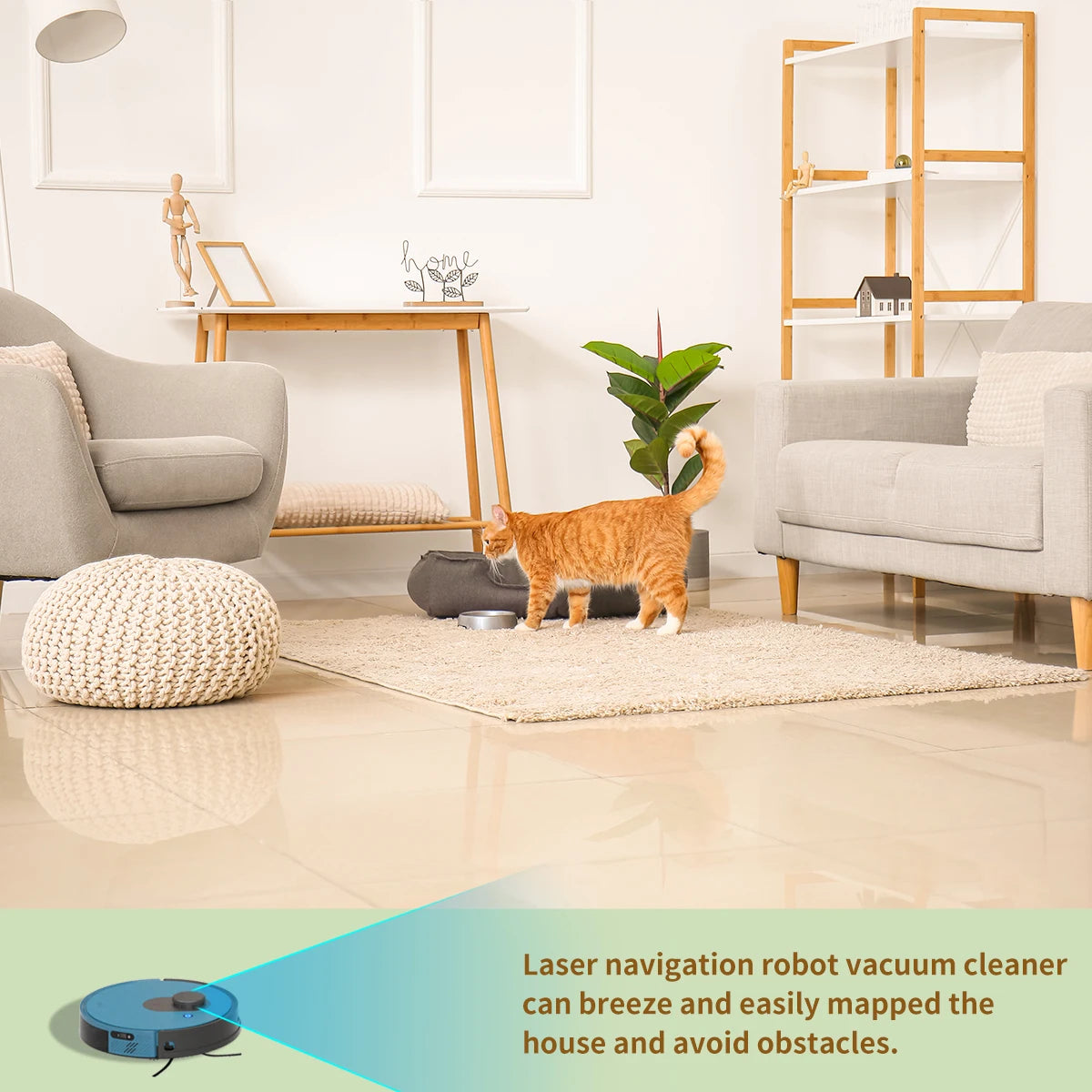 OKP Lidar Robot Vacuum Cleaner 3800Pa Power Suction LiDAR Navigation Self Charging for Pet Hair and Carpet - Joanie B 25