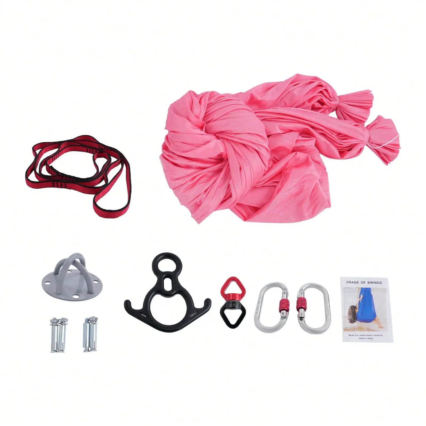 Aerial Silks Equipment for Aerial Yoga and Dance Durable Soft Yoga Hammock with High Load Capacity 9.84 by 9.2 Feet - Joanie B 25
