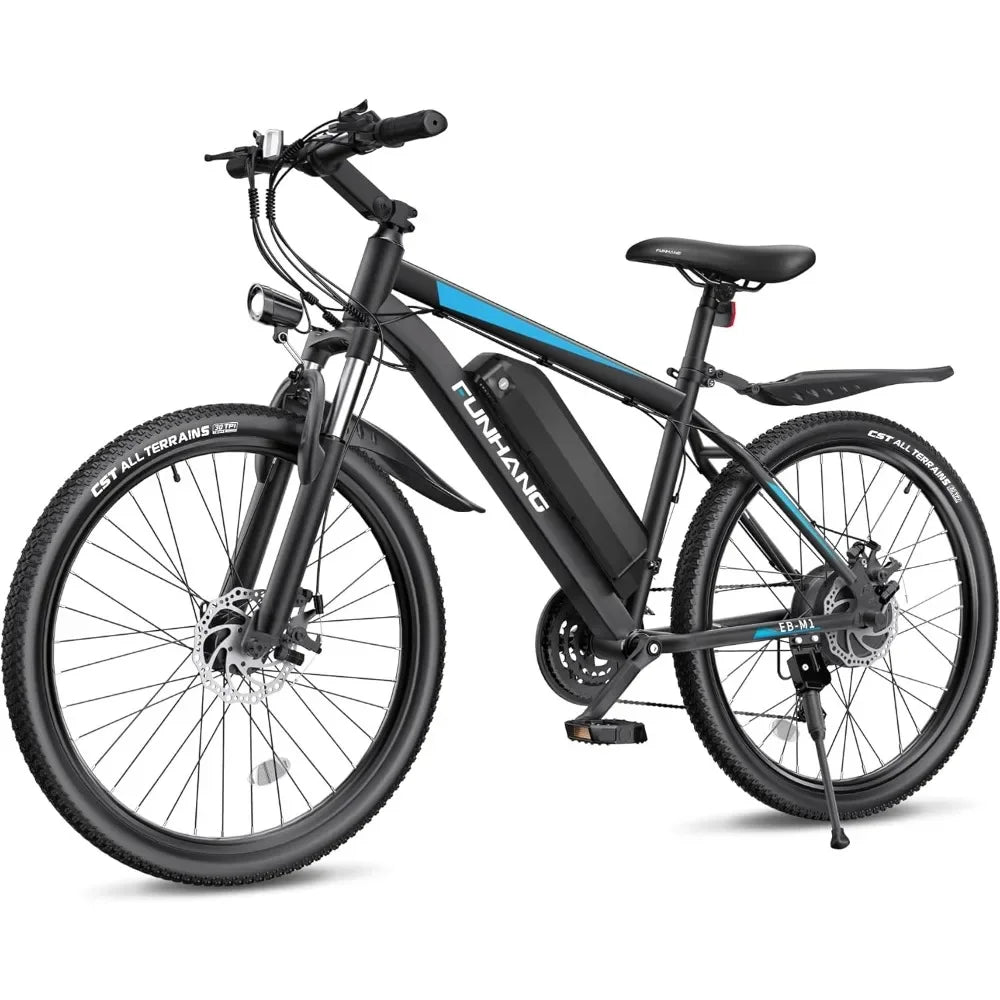 26 Inch 1000W Peak Electric Bike for Adults Up to 50 Miles 21.7MPH Mountain Bike with Removable 48V 374.4Wh Battery - Joanie B 25