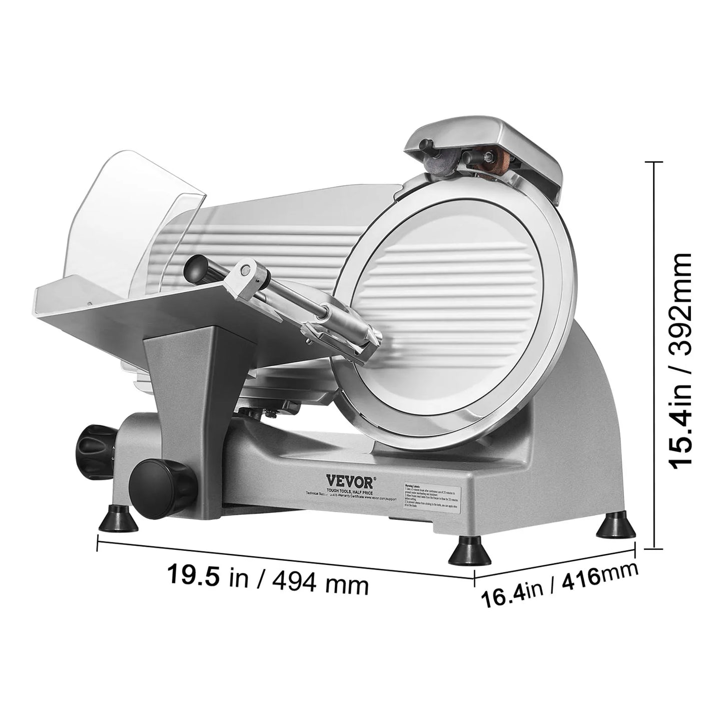 VEVOR Electric Meat Slicer 200W 240W 320W 340W Adjustable Thickness Deli Food Slicer for Home and Commercial Use - Joanie B 25