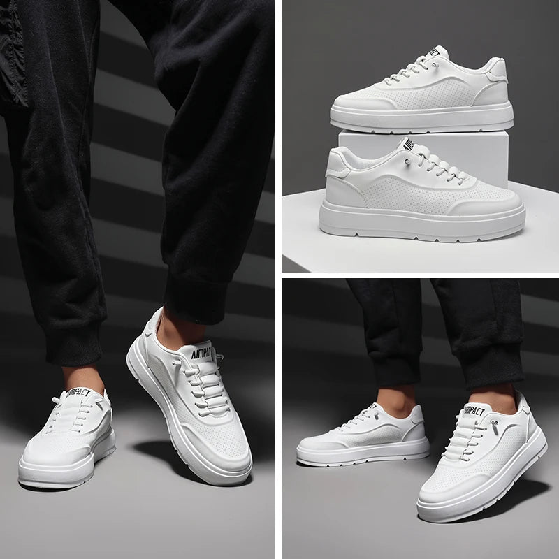 Men's Luxury Vulcanized Sneakers Fashion Outdoor Sport Shoes with Breathable Design for Gym Casual Wear and Street Style - Joanie B 25
