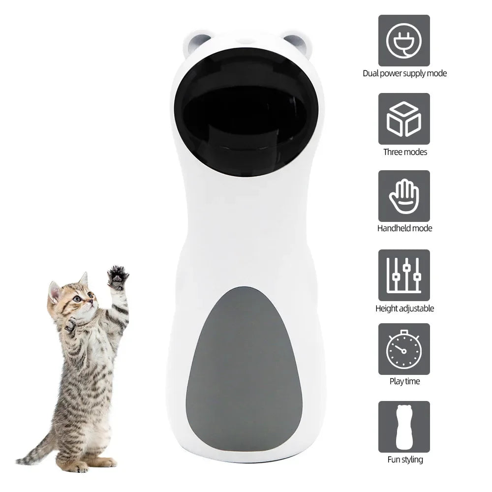 Automatic Cat Toys Smart Interactive Laser Rotating LED Teasing Cat Toy with USB Charging - Joanie B 25