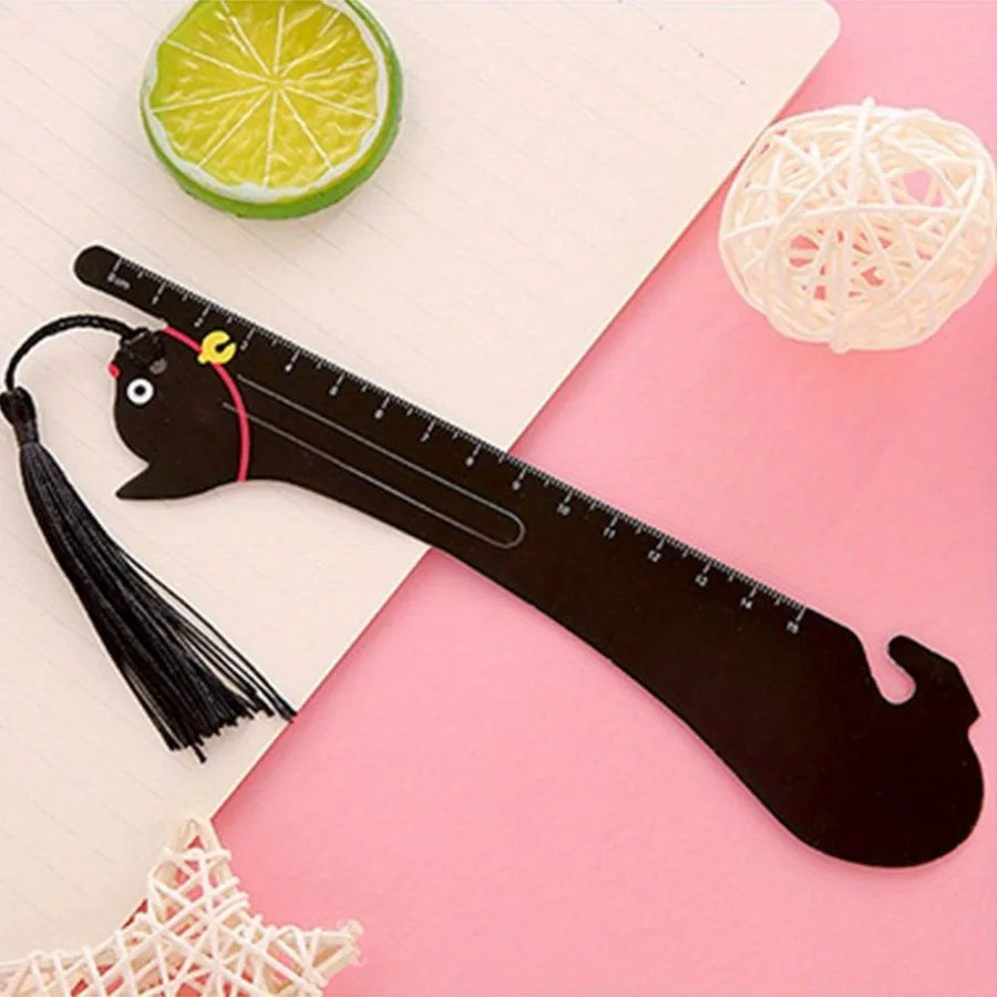 2pcs Cartoon Pet Straight Ruler Bookmarks 5.91 Inch Scale Ruler Learning Kawaii Stationery Office School Supplies - Joanie B 25