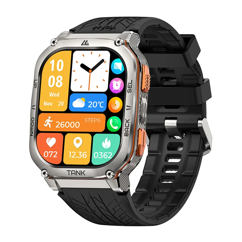 Original KOSPET TANK M3 Ultra GPS Smartwatch for Men Waterproof Electronic Smart Watch with AMOLED Display 480mAh Bluetooth AOD Digital Fitness Tracker - Joanie B 25