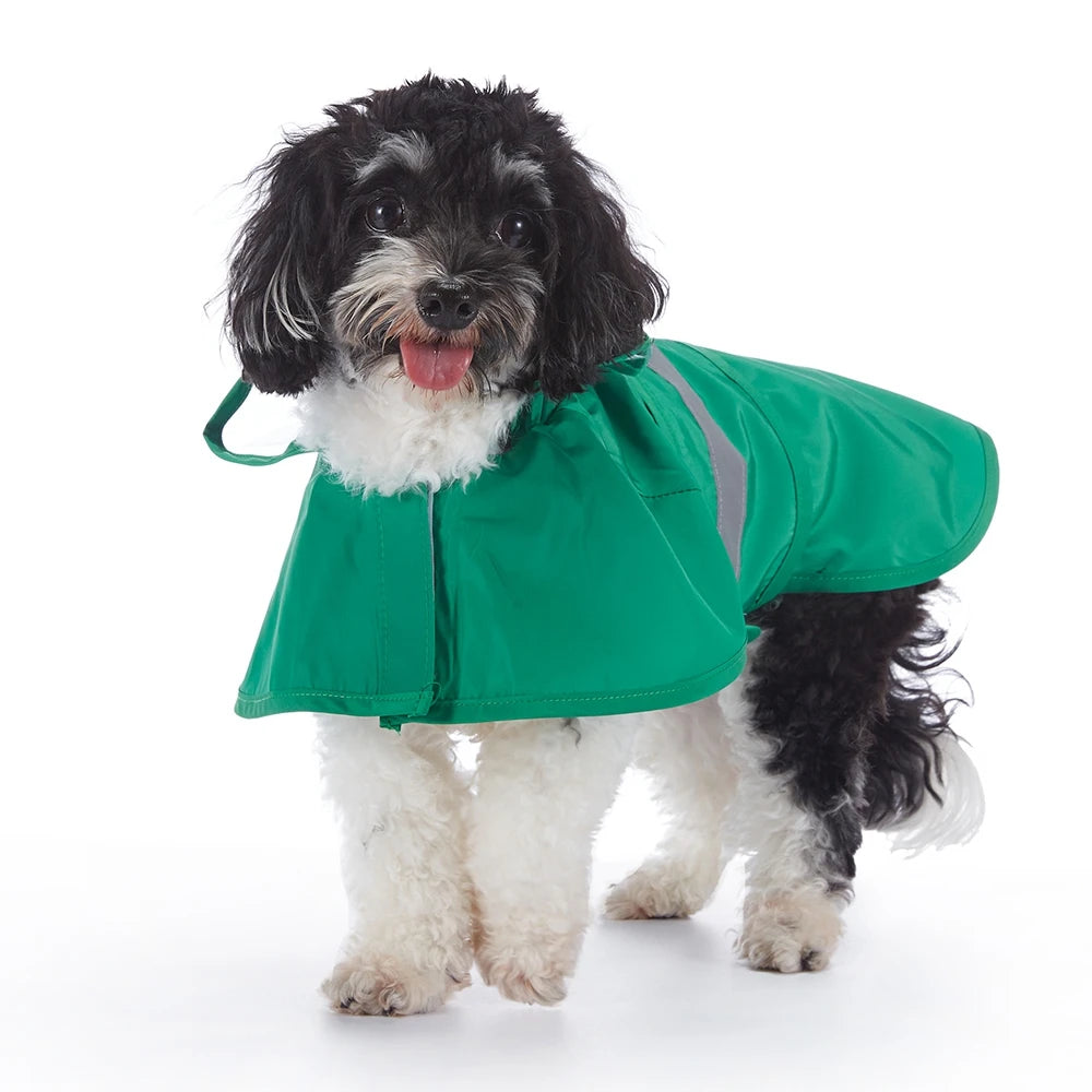 Fashionable Reflective Pet Dog Raincoat Waterproof Hooded Jacket for Big Dogs Cute Animal Raincoat - Joanie B 25