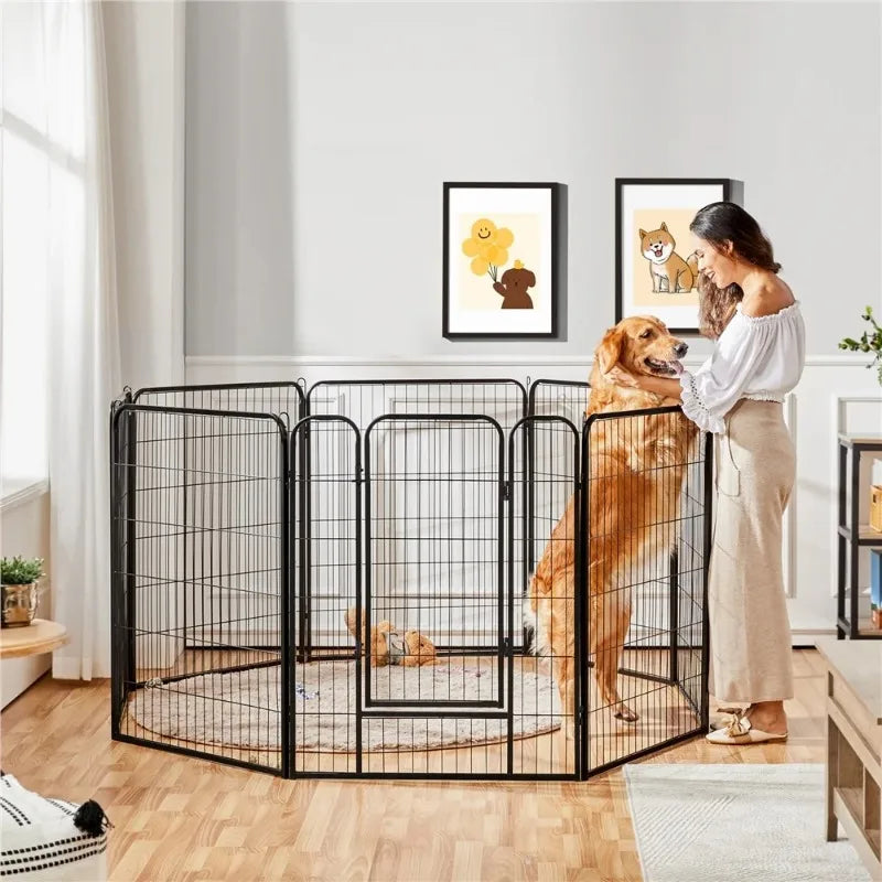 40 Inch High Heavy Duty Outdoor Indoor Dog Playpen Enclosure with Removable Panels - Joanie B 25